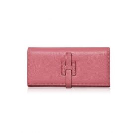 Baby Pink Color Tri-fold Ladies Purse