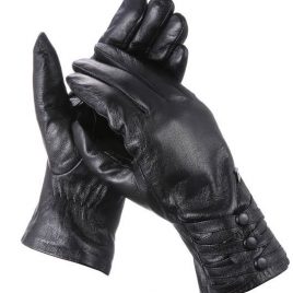 Black Stylish Full Hand Gloves