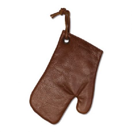 Brown Color Full Leather Kitchen Gloves