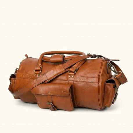 Multi Pocket Casual Leather Duffel Bag