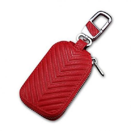 Red Ambushed Leather Key Case