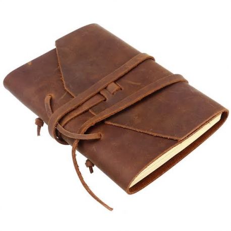 Vintage Brown Leather Diary Cover