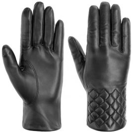 Wrist Quilt Full Leather Hand Gloves